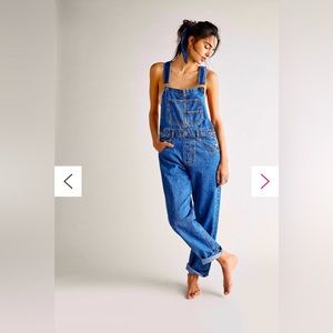 Free People Ziggy Denim Overalls Small